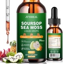 7-σε-1 bitters Soursop Liquid, Soursop Oil with Sea Moss & Turmeric & Vitamino for Immune & Digestive & Cell Support, Sugar-Free 