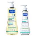 Mustela Stelatopia Eczema-Prone Skin Bath Time Gift Set - Οικογενειακή Φροντίδα - Φυσικό Αβοκάδο & Ηλιέλαιο - EWG Επαληθευμένο - 2 Προϊόντα - Στελατόπια Καθαριστικό Λάδι και Στελατόπια+ Κρέμα