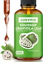 Συμπληρώματα Ορυκτών Soursop Graviola Leaf Extract Liquid Drop Plus Pure Botanical για την υποστήριξη κυττάρων, Zzz & Antioxidant - Soursop Bitters Liquid, 2-4 Μήνας προσφοράς, 2 Fl Oz