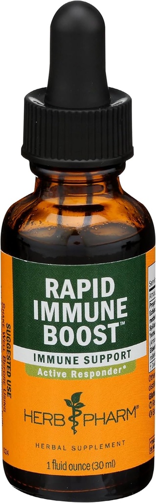 Herb Pharm Rapid Immune Boost Liquid Herbal Formula for Active Immune Support - 1 Ουγγιά