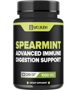 210 κάψουλες - Συμπλήρωμα Spearmint με Olive Leaf, Ginger Root, Black Pepper & More - Συνδυασμένη Φόρμουλα για Digestion Υγεία, Αναπνευστική Υγεία, Ανοσία & Θετική Υποστήριξη