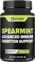 210 Capsules - Spearmint Supplement with Olive Leaf, Ginger Root, Black Pepper & More - Combined Formula for Digestion Health, Respiratory Health, Immunity & Positive Mood Support