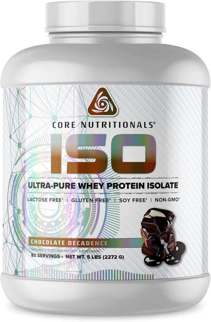Core Nutritionals ISO, 100% Micro Filtered, Zero Artificial Fillers, 25g Whey Protein Isolate, 80 σέρβις (Chocolate Decadence)