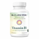 Dr. Clark Vitamin B1 Thiamine 400mg συμπλήρωμα -Thiamine B1 συμπλήρωμα για το υγιές νευρικό σύστημα & την ενέργεια Μεταβολισμός, χωρίς γλουτένη, χωρίς γαλακτοκομικά - 100 κάψουλες Ζελατίνη