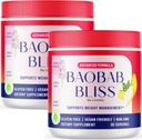 LIVORKA Baobab Bliss, Όλα τα φυσικά fiber οργανική σκόνη φρούτων συμπλήρωμα, 60 εξυπηρετούν για 2 μήνες (πακέτο του 2)