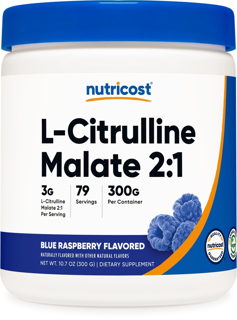 Θρεπτικό L-Citrulline Malate 2:1 (300 γραμμάρια) (Blue Raspberry)