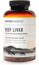 Enviromedica Grass Fed Beef Liver Capsules - Freeze Dried Liver Supplement for Men & Women with Preformed Vitamin A, Pastured & Grassfed New Zealand Bovine Beef Organ Meat,180 Pills