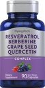 Piping Rock Resveratrol Berberine Grape Seed & Quercetin Complex 