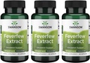 Swanson Feverfew Extract 500 Milligrams 60 Καψάκια (3 Συσκευασία)