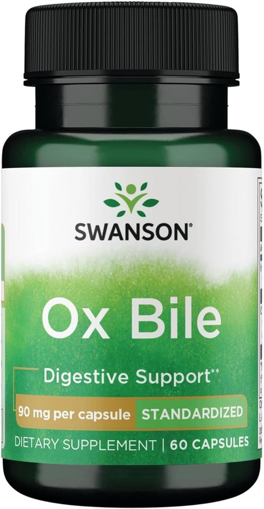 Swanson Ox Bile - Standardized 90 mg 60 Caps (1 Συσκευασία)