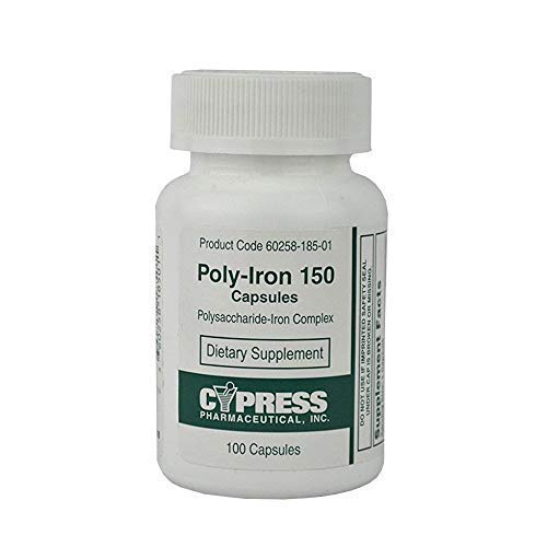 Πολύ Iron 150 Κάψουλες Σύγκριση με Niferex 150, 100 ea