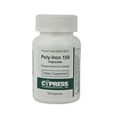 Πολύ Iron 150 Κάψουλες Σύγκριση με Niferex 150, 100 ea