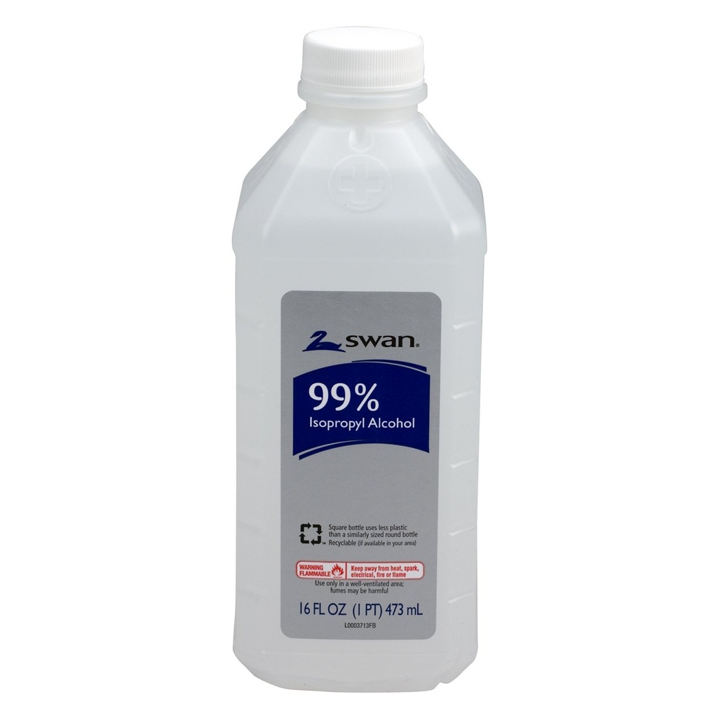 Ισοπροπυλική αλκοόλη Κύκνου, 99%, Pint, 16 OZ