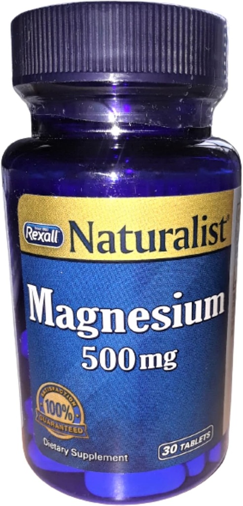 Rexall Magnesium 500 Mg - Δισκία, 30 Ct