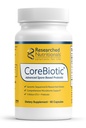 Researched Nutritionals Gut Health Supplements with Prebiotics & Probiotics for Women & Men - CoreBiotic - 3 Spore Based Probiotic Strains + Organic Prebiotic Fiber - Shelf-Stable (60 Capsules)
