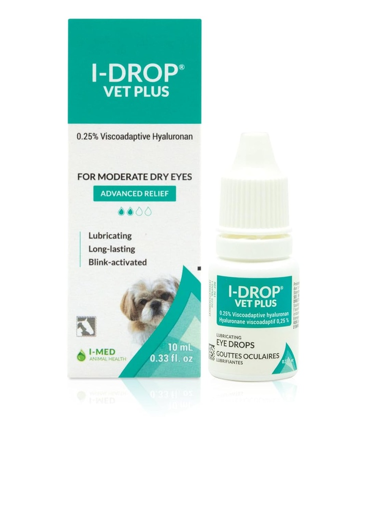 I-DROP VET PLUS: Σκύλος Οφθαλμικές σταγόνες για κατοικίδια 