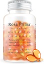 Unichi  Rose Oil Vitamin E συμπλήρωμα για την υγεία και την αναγέννηση του δέρματος, έμμηνος έλεγχος της διάθεσης κύκλου, αναπνοή ανανέωση, 90 Softgels