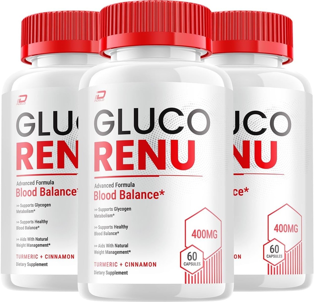Gluco Renu Κάψουλες - GlucoRenu Σύνθετη συμπλήρωμα, Όλα τα φυσικά Formula για να διατηρήσει υγιή επίπεδα, μέγιστη δύναμη Formula, Gluco Renuw κάψουλες Κριτικές (3 συσκευασία - 180 κάψουλες)