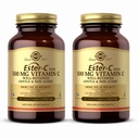 Solgar Ester-C Plus 500 mg Βιταμίνη C (Ascorbate Complex) - 100 κάψουλες λαχανικών, συσκευασία 2 - Αντιοξειδωτικό & Ανοσολογική Υποστήριξη - Μη ΓΤΟ, Vegan, Χωρίς γλουτένη, Kosher - 200 Σύνολο Σερβίρει