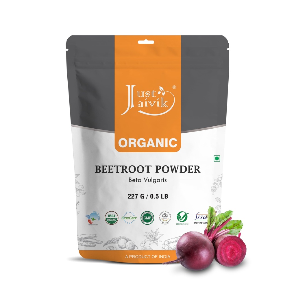 Just Jaivik Beetroot Powder Organic 227 gm / 0.5 lb 