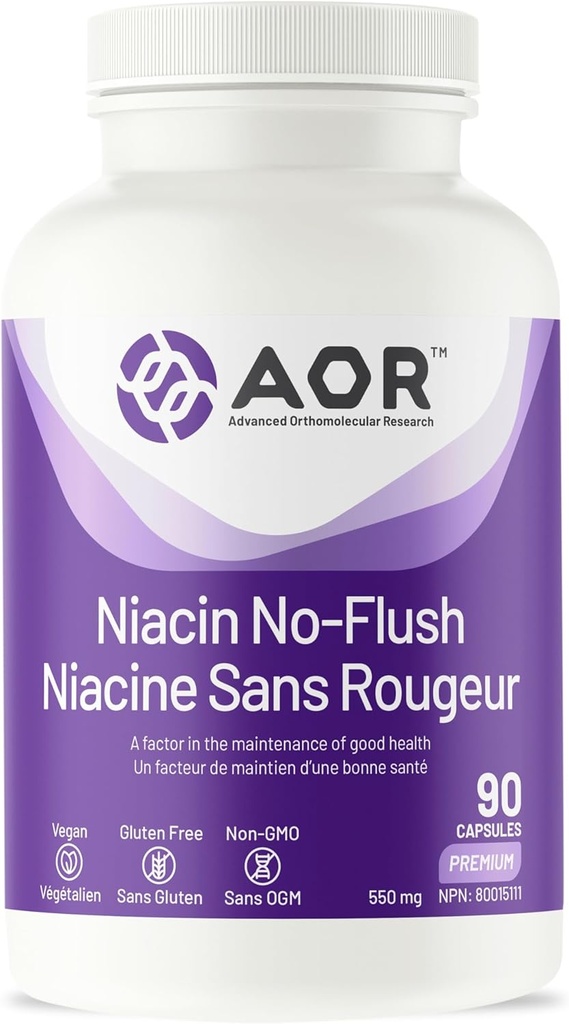 AOR Όχι Flush Niacin, 90 CT