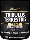 Zolotus 13in1 Tribulus Terrestris Κάψουλες με Maca, Horny Goat Weed, Panax Ginseng, Saw Palmetto, Tongkat Ali, Shilajit & More - Ενέργεια, Stamina συμπλήρωμα για άνδρες & γυναίκες - 120 κόμητες