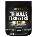 Zolotus 13in1 Tribulus Terrestris Κάψουλες με Maca, Horny Goat Weed, Panax Ginseng, Saw Palmetto, Tongkat Ali, Shilajit & More - Ενέργεια, Stamina συμπλήρωμα για άνδρες & γυναίκες - 120 κόμητες