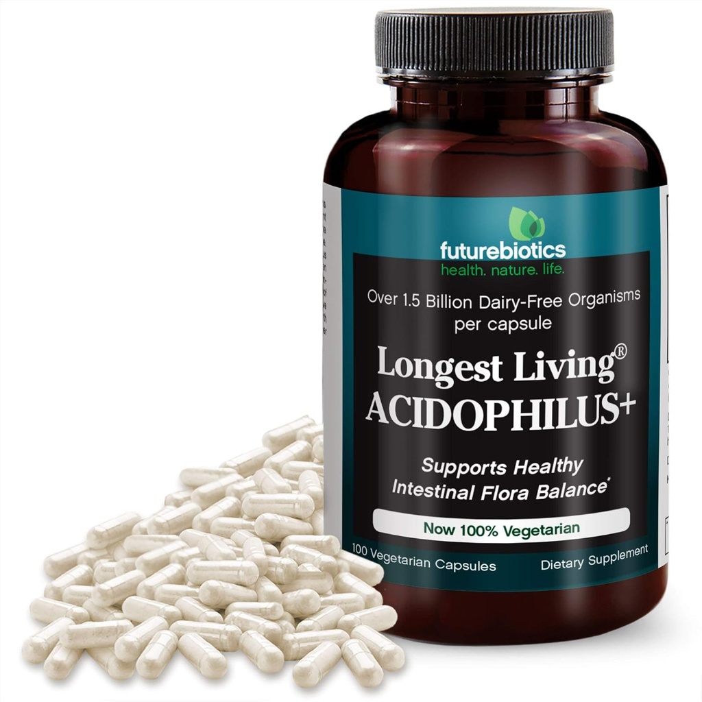 Μελλοντικά αντιβιοτικά μακροβιότερος Acidophilus+, 100 κάψουλες χορτοφάγων