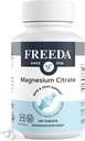 Creda Magnesium Citrate 400 mg Επικαλυμμένα δισκία – Συμπλήρωμα Υψηλής Απορρόφησης για την υποστήριξη μυών, νεύρων και χαλάρωσης – Vegan, Gluten-free, Kosher – 100 Count