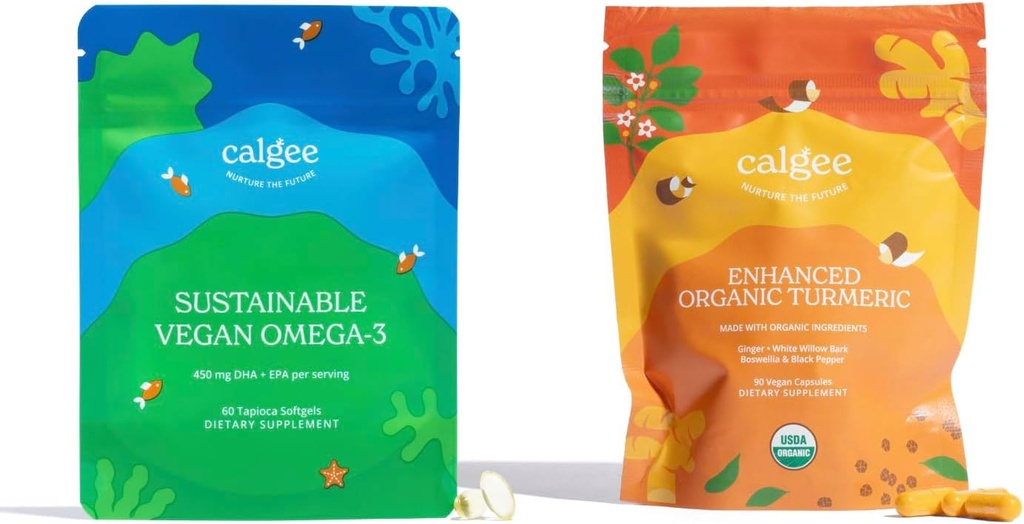 Vegan Omega-3 & USDA οργανικός κουρκουμάς