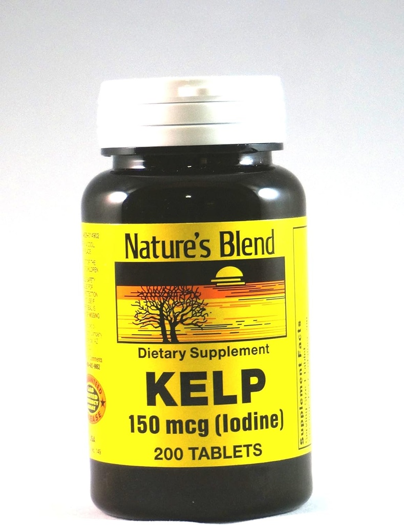 Nature's Blend Kelp 150mcg (Ιώδιο), 200 tab, (Διαφορά των 2)
