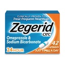 Zegerid OTC, 24ωρη ανακούφιση από εγκαύματα καρδιάς, Acid Reflux Medicine και Antacid, Αντιμετωπίζει συχνές εγκαύματα καρδιάς, Omeprazole 20mg + Διττανθρακικό νάτριο, Proton αντλία Inhibitor (PPI), 42 κάψουλες