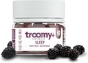Troomy Sleep Reishi + Melatonin Great Tasting Mushroom Gummies - Supports Restful Sleep & Decrease in Stress - Black Raspberry - 60 Count