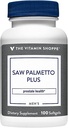 The Vitamin Shoppe Saw Palmetto Plus - Συμπλήρωμα για Prostate Health - 160mg Saw Palmetto Extract με εξαιρετική πηγή ψευδαργύρου, βιταμίνης Ε και B6 (100 Softgels)