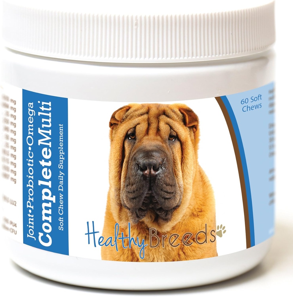 Υγιείς Φυλή κινεζική Shar Pei όλα σε μια πολυβιταμίνη μαλακό μάσημα 60 μέτρα