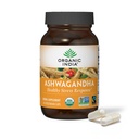ORGANIC INDIA Ashwagandha Κάψουλες - Βιολογικό συμπλήρωμα Ashwagandha - Vegan Ashwagandha Root, Gluten-free, Kosher, μη-GMO, υποστηρίζει ανακούφιση του στρες, ενέργεια, και ύπνο - 60 κάψουλες
