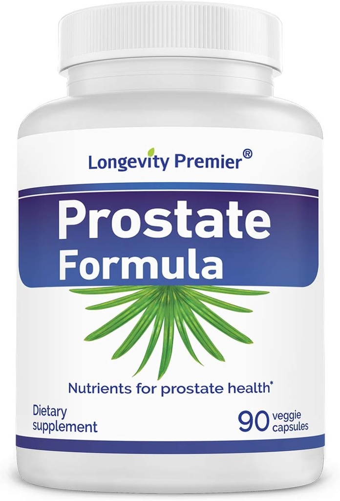 Longevity Prostate Formula with Standardized Saw Palmetto Extract, Extra Srength for Prostate Health and Hair Loss Prevention