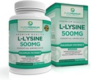 PurePremium L-Lysine 500 mg Συμπλήρωμα - Απαραίτητο Αμινοξέο με Μέγιστη Δύναμη - Συμπλήρωμα Ανοσολογικής Υποστήριξης - Αμιγής Λυσίνη 500mg για Γρήγορη Απορρόφηση - 7 Μήνες Προσφορά - 200 Tabletισκία