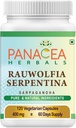 Panacea Herbals Rauwolfia Serpentina Capsules (120 Count 400mg Veg Caps) Sarpagandha Vati, Indian Snakeroot Supplement