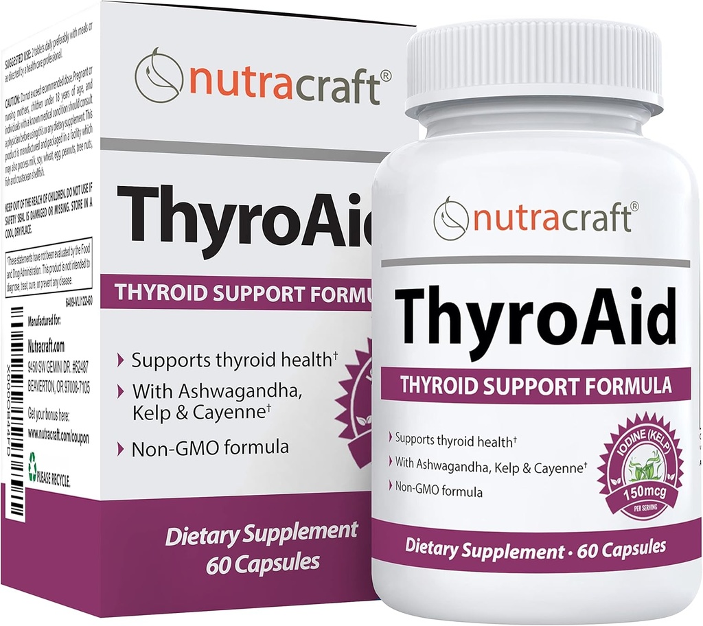 ThyroAid #1 Thyroid Υποστήριξη συμπλήρωμα 