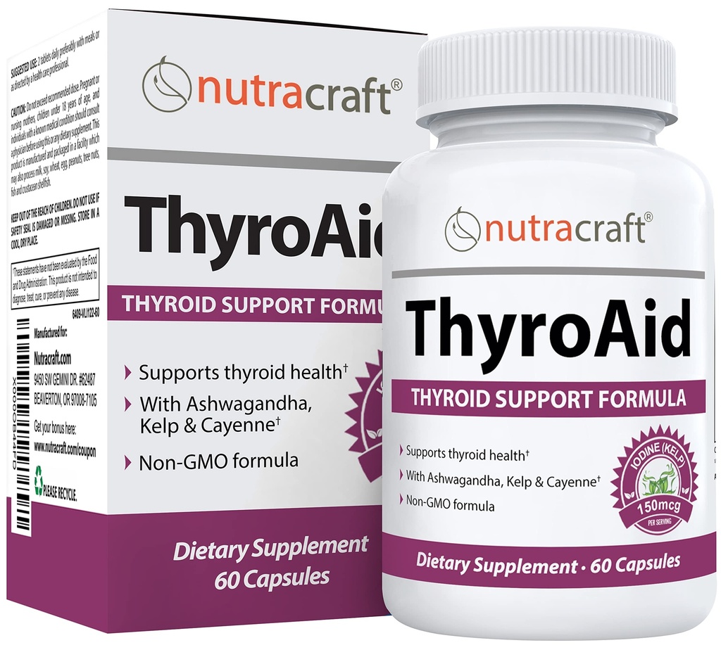 ThyroAid #1 Thyroid Υποστήριξη συμπλήρωμα 