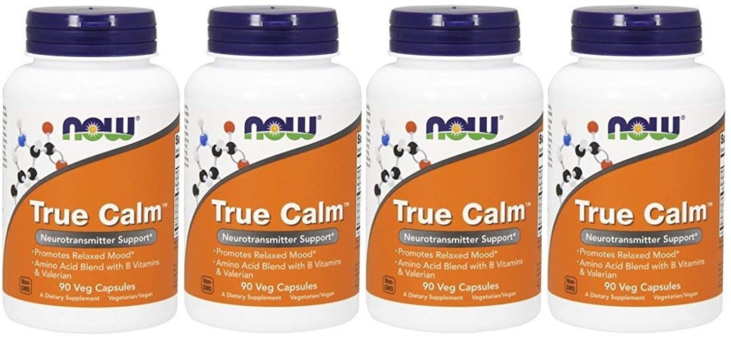 Now Foods True Calm - 90 Veg Caps (4 Pack)