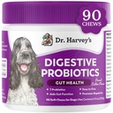 Digestive Probiotic μαλακά μάσημα του Δρ. Harvey για σκύλους, 9 προβιοτικά για την υγεία των κόκκων, τη διάρροια και την υποστήριξη του εντέρου, φυστικοβούτυρο άρωμα (90 μάσημα)
