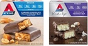 Atkins Caramel Σοκολάτα Φυστίκι Nugat Snack Bar, 5 Count and Chocolate Coconut Bar, 5 Count Bundle