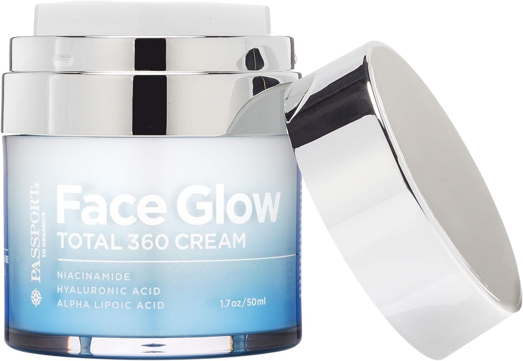 Κρέμα Face Glow Total 360 με Άλφα Λιποϊκό Οξύ, DMAE, Βιταμίνη C Ester, Υαλουρονικό Οξύ και Ιταλικό Αίμα Πορτοκάλι