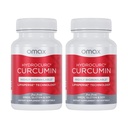 Omax3 2 Pack- HydroCurc Turmeric Curcumin Softgels, Πολύ βιοδιαθέσιμο νανοσωματίδιο πετρελαίου MCT για τη δύναμη & απορρόφηση, κοινή υγεία, 120 Softgels