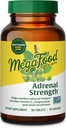MegaFood Adrenal Strength - Συμπληρώματα υποστήριξης Adrenal με Ashwagandha, βιταμίνη C, Μαγνήσιο Γλυκινικό, Άγιος Βασίλειος, Astragalus - Μειώνει τα επίπεδα κορτιζόλης - χορτοφαγικά - 90 δισκία (45 μερίδες)