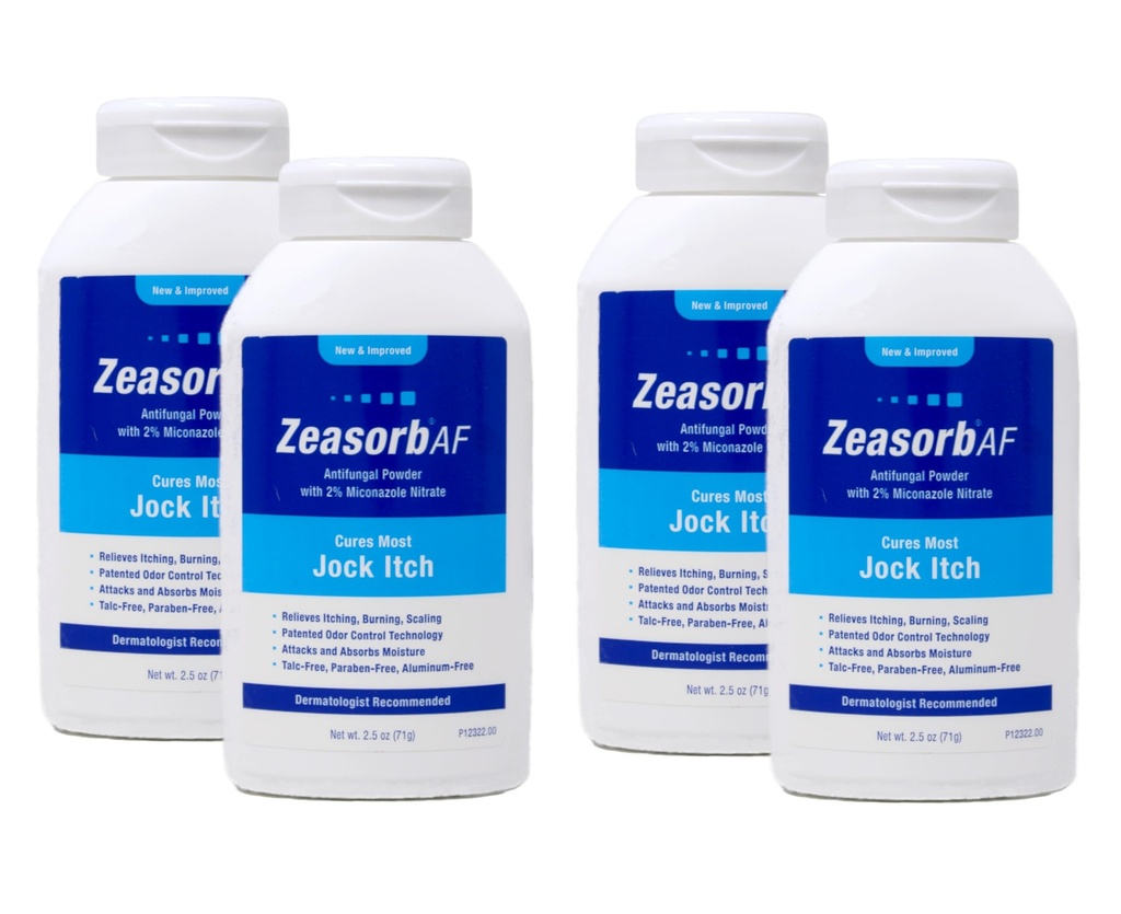 Αντιμυκητιασική Κόνις Θεραπείας, Jock Itch - 2, 5 oz, Συσκευασία των 4