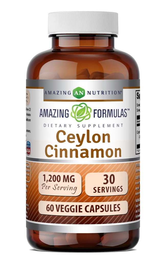 Amazing Formulas Ceylon Cinnamon 1200 Mg συμπλήρωμα 