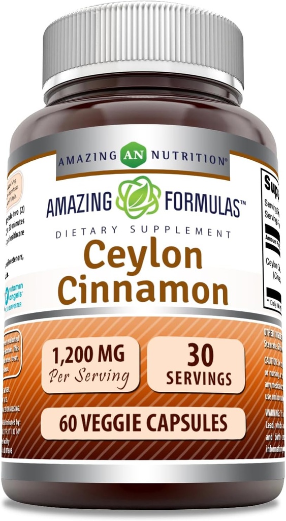 Amazing Formulas Ceylon Cinnamon 1200 Mg συμπλήρωμα 